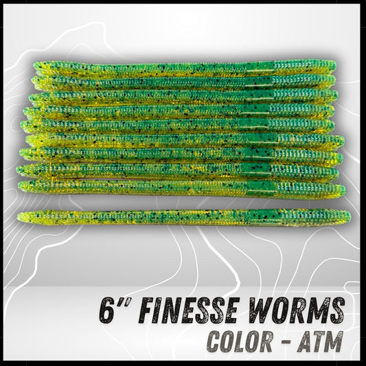 10PK 6" Epic Finesse Worms (Unsalted)