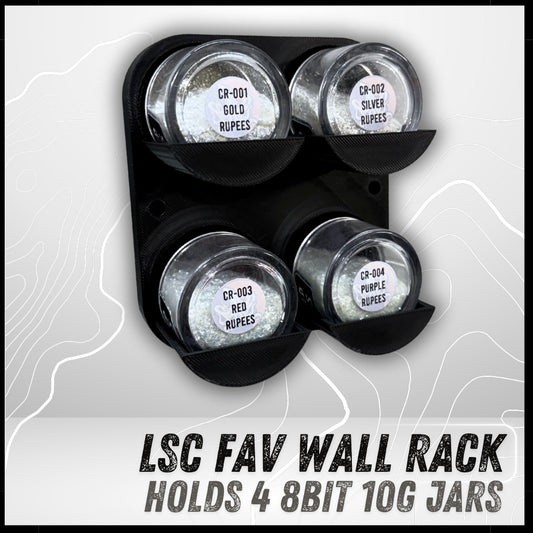 LSC 8BIT Fav Wall Rack (4 Jar) (10G Jars)