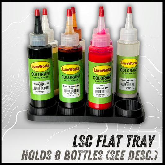 LSC Lureworks Flat Tray (8 Bottle) (4oz Liquid LW Bottles)
