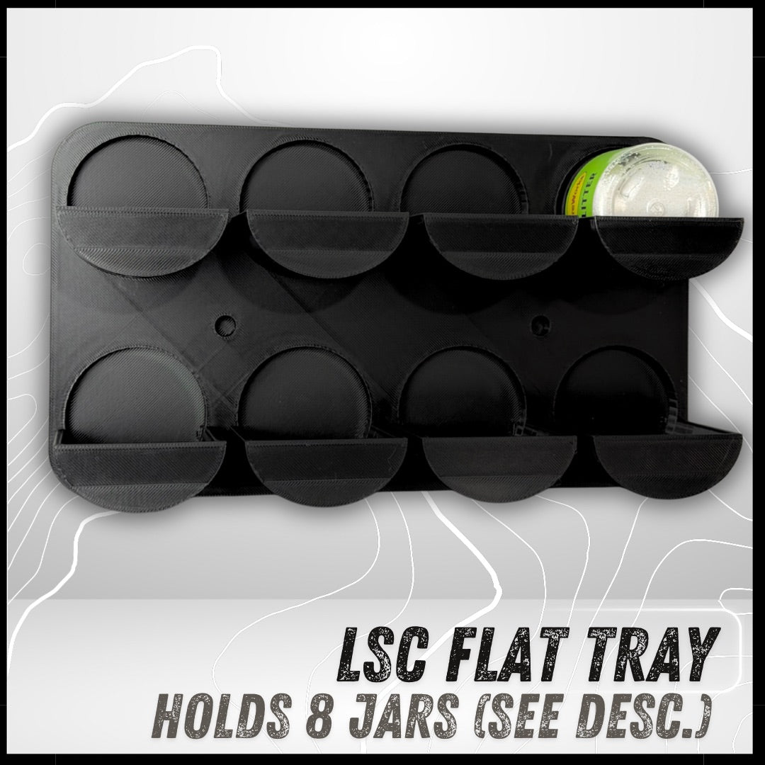 LSC LW Wall Rack (8 Jar) (2oz 0.015 LW Flake Jars)