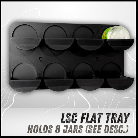LSC LW Wall Rack (8 Jar) (2oz 0.015 LW Flake Jars)