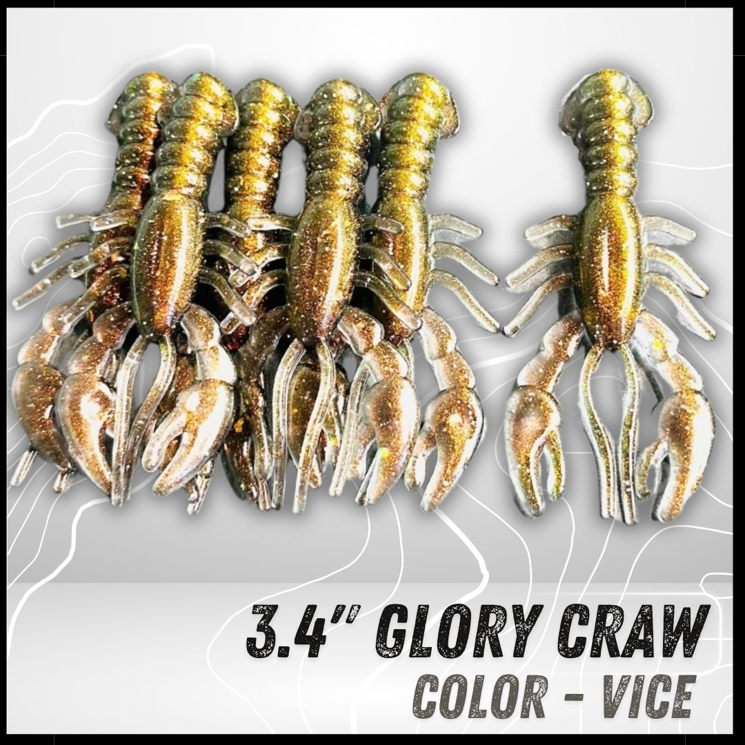 6PK 3.40" Epic Glory Craws