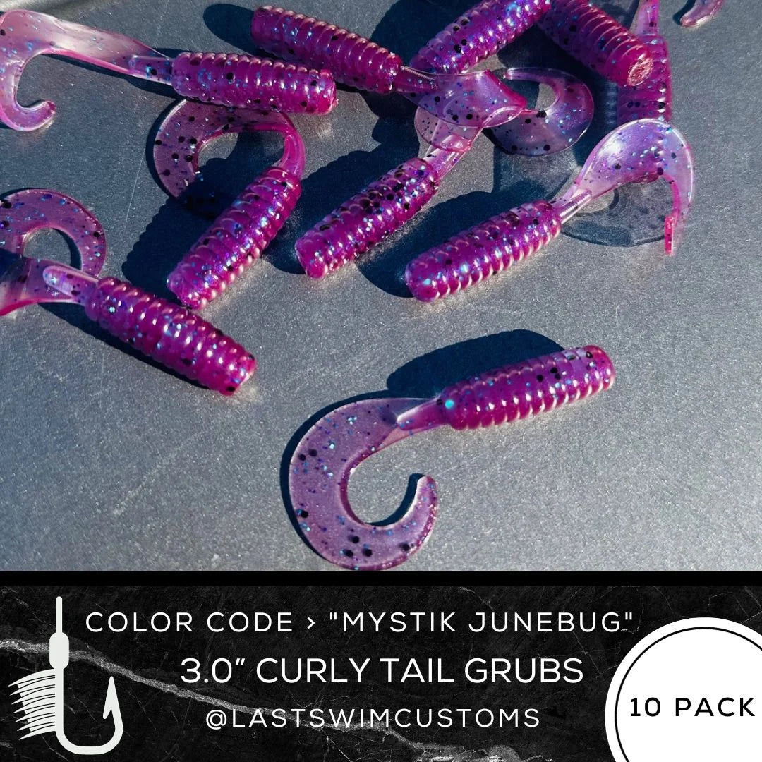 10PK 3.00” Epic Curly Tail Grubs